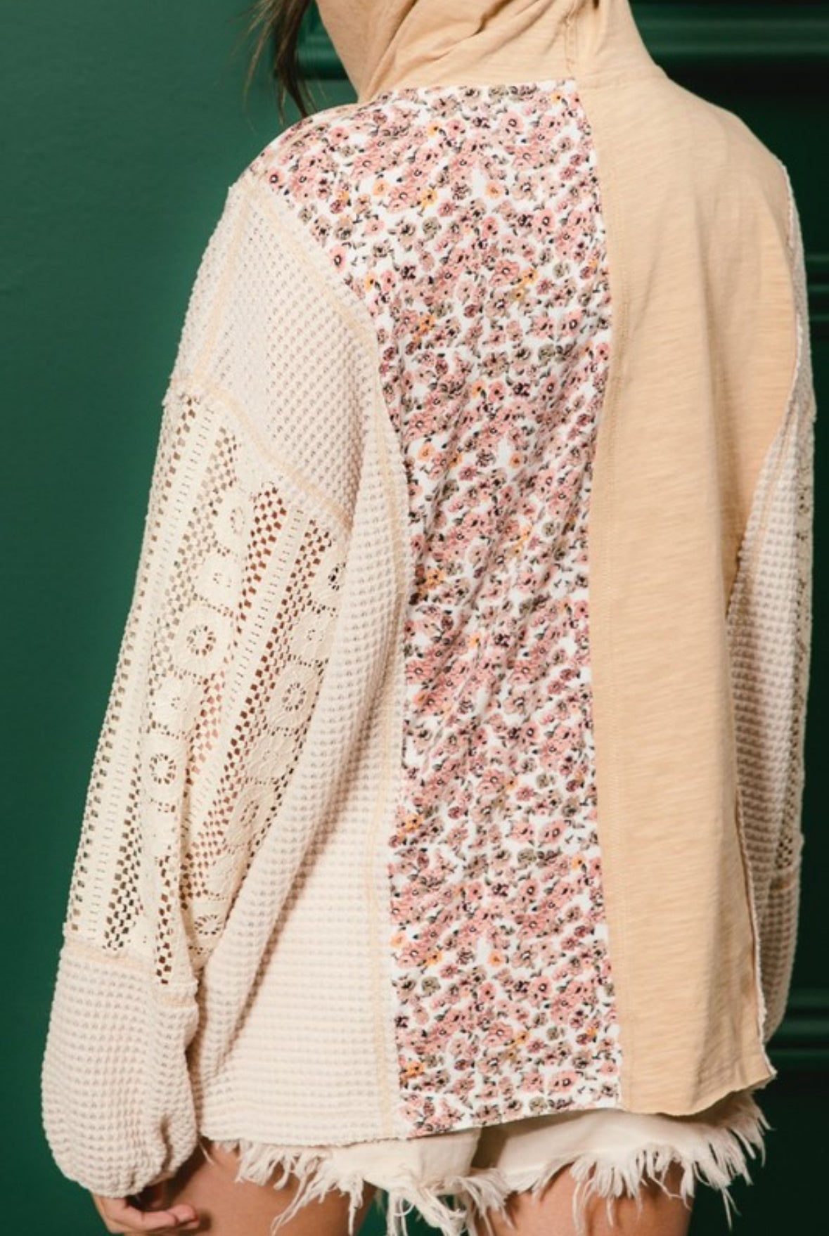 Enchanted Love Buttoned Hoodie Top