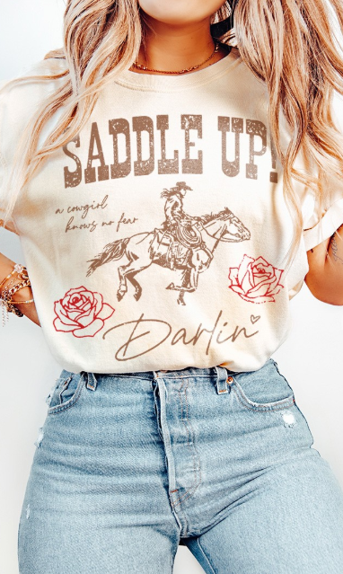 Saddle Up Darlin' Graphic Comfort Colors Tee