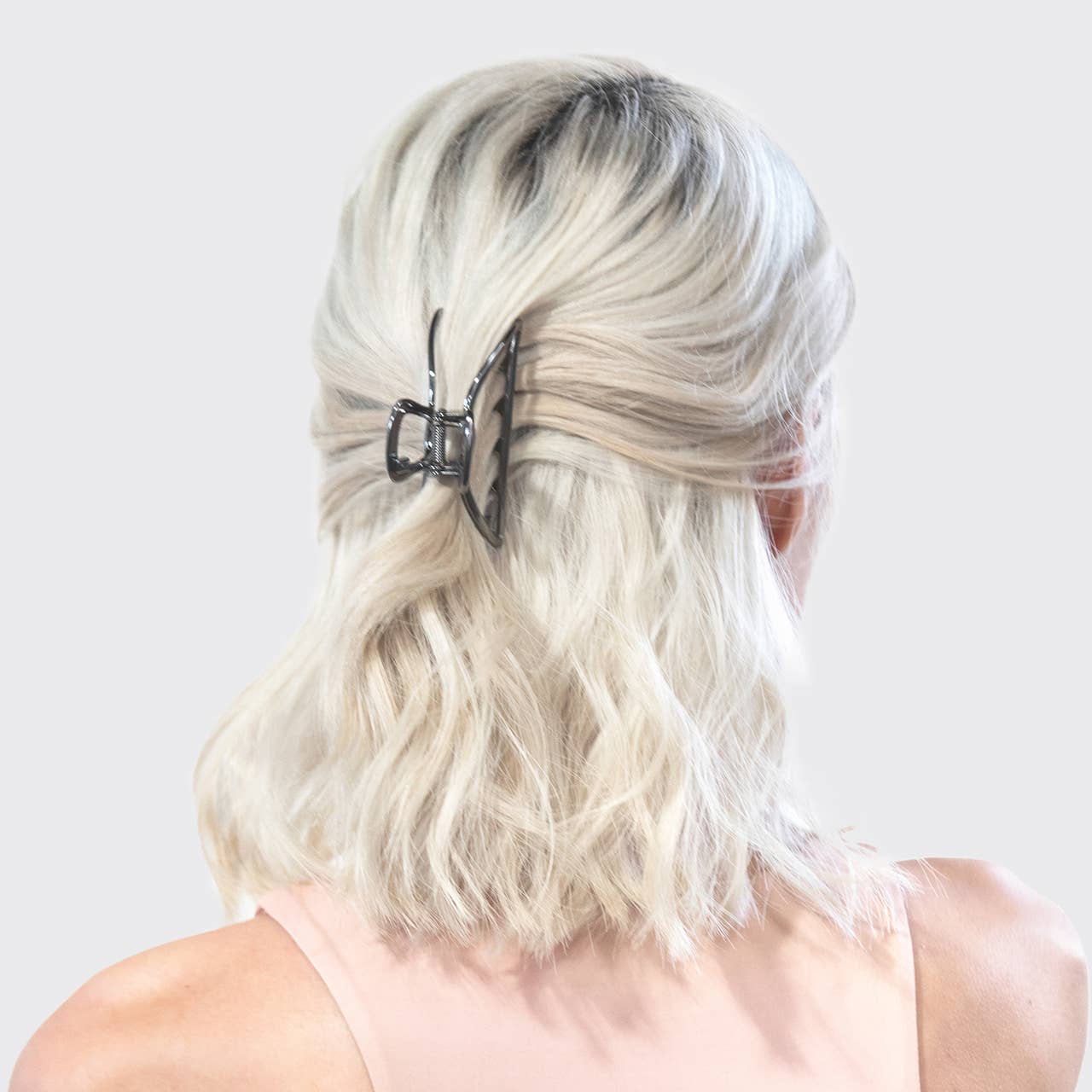 Hematite Luxe Claw Clip