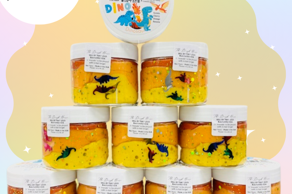 Dinosaur Magical Sensory Dough Jars