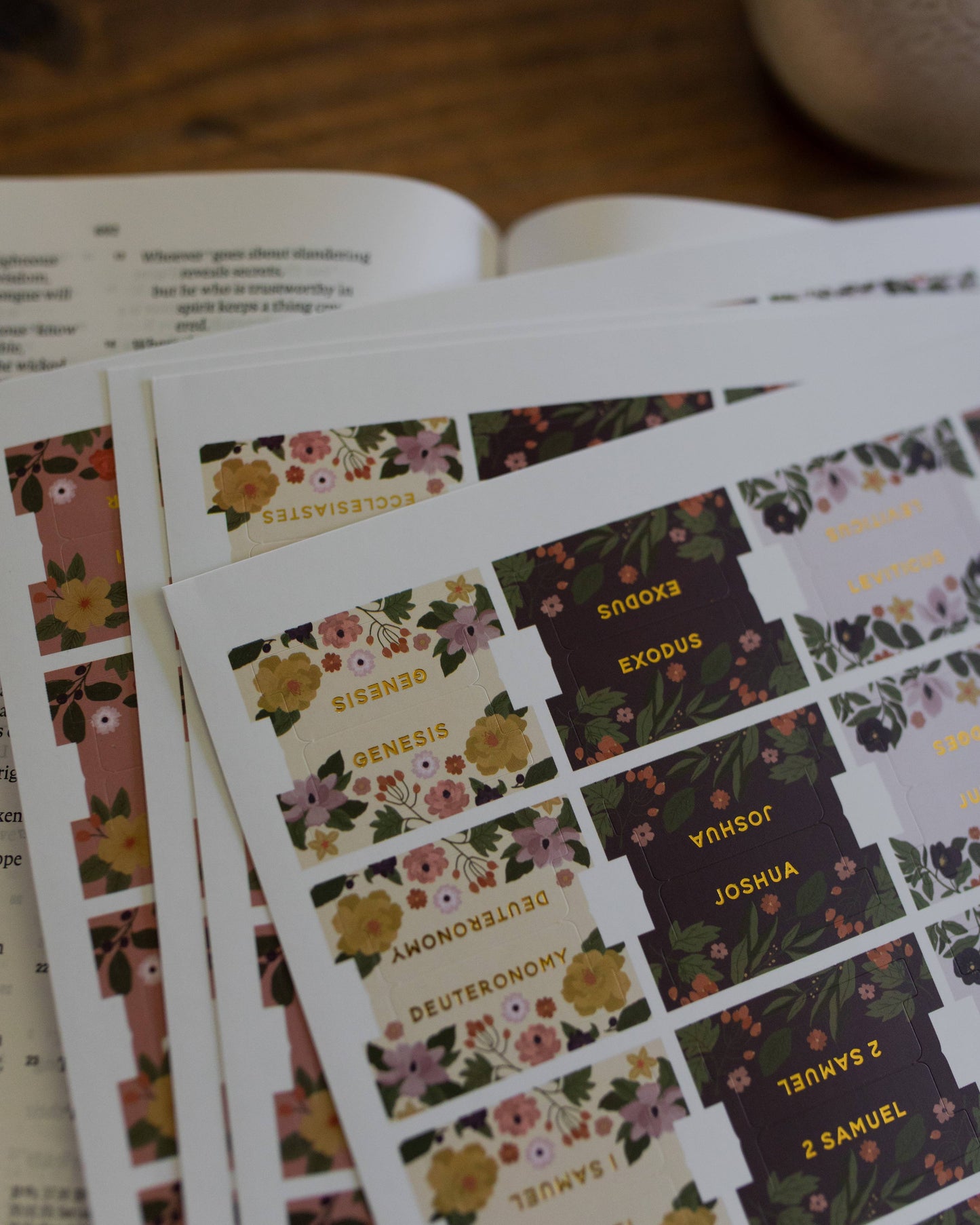 Floral Bible Tabs 🌿