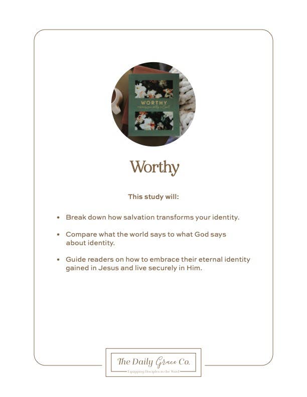 Worthy | Embracing Your Identity in Christ
