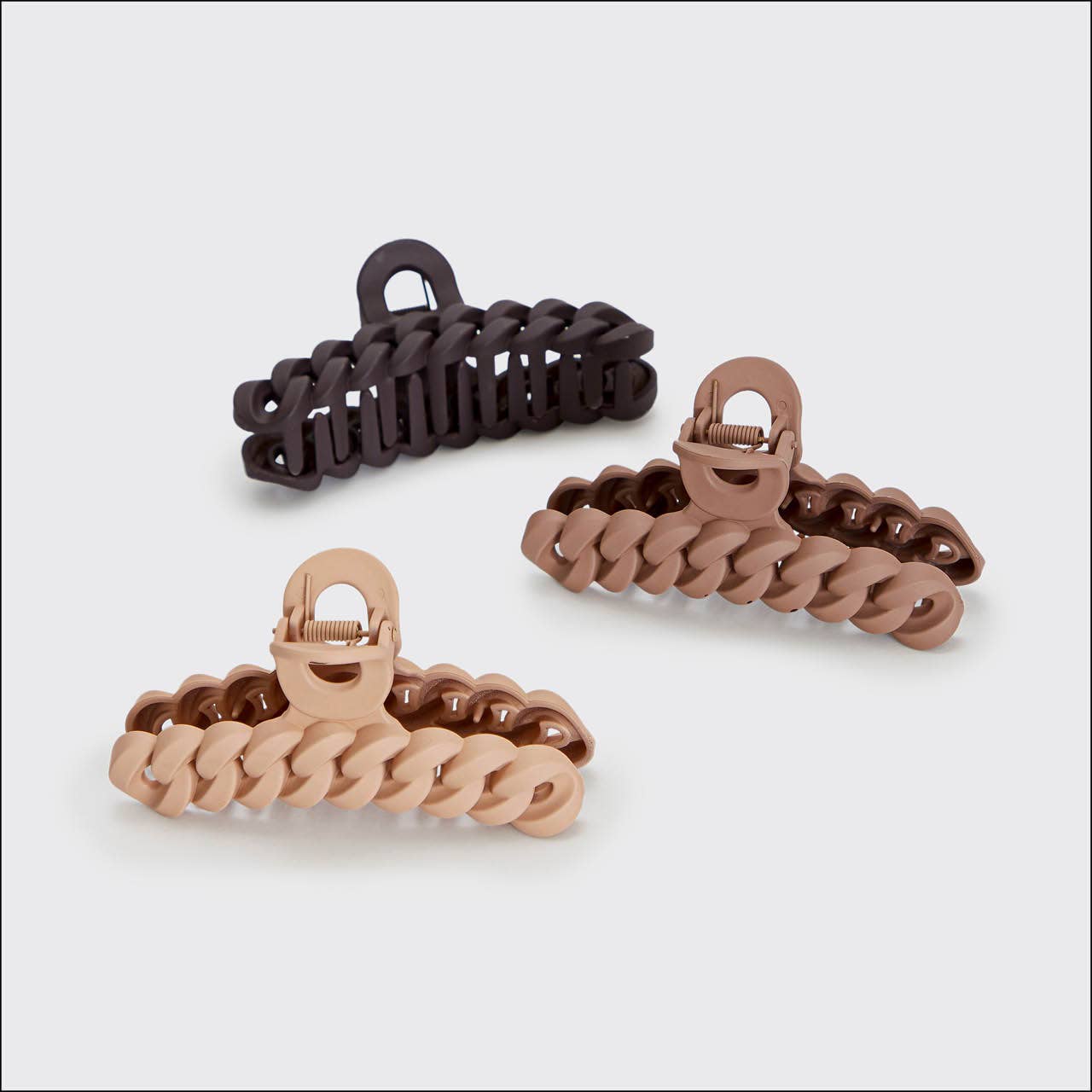 Neutral Chain Claw Clip Set