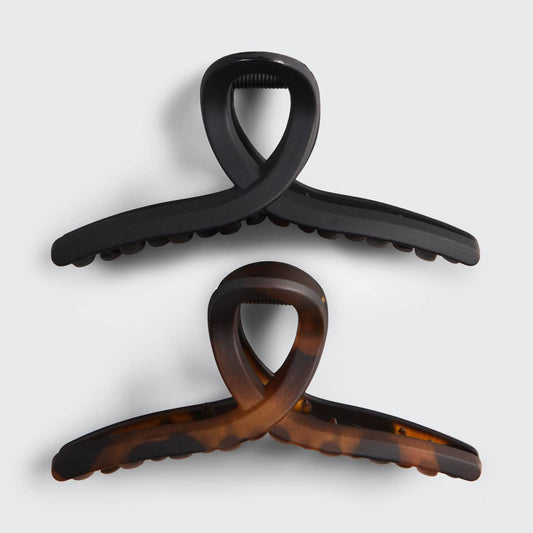Large Loop Claw Clip Duo