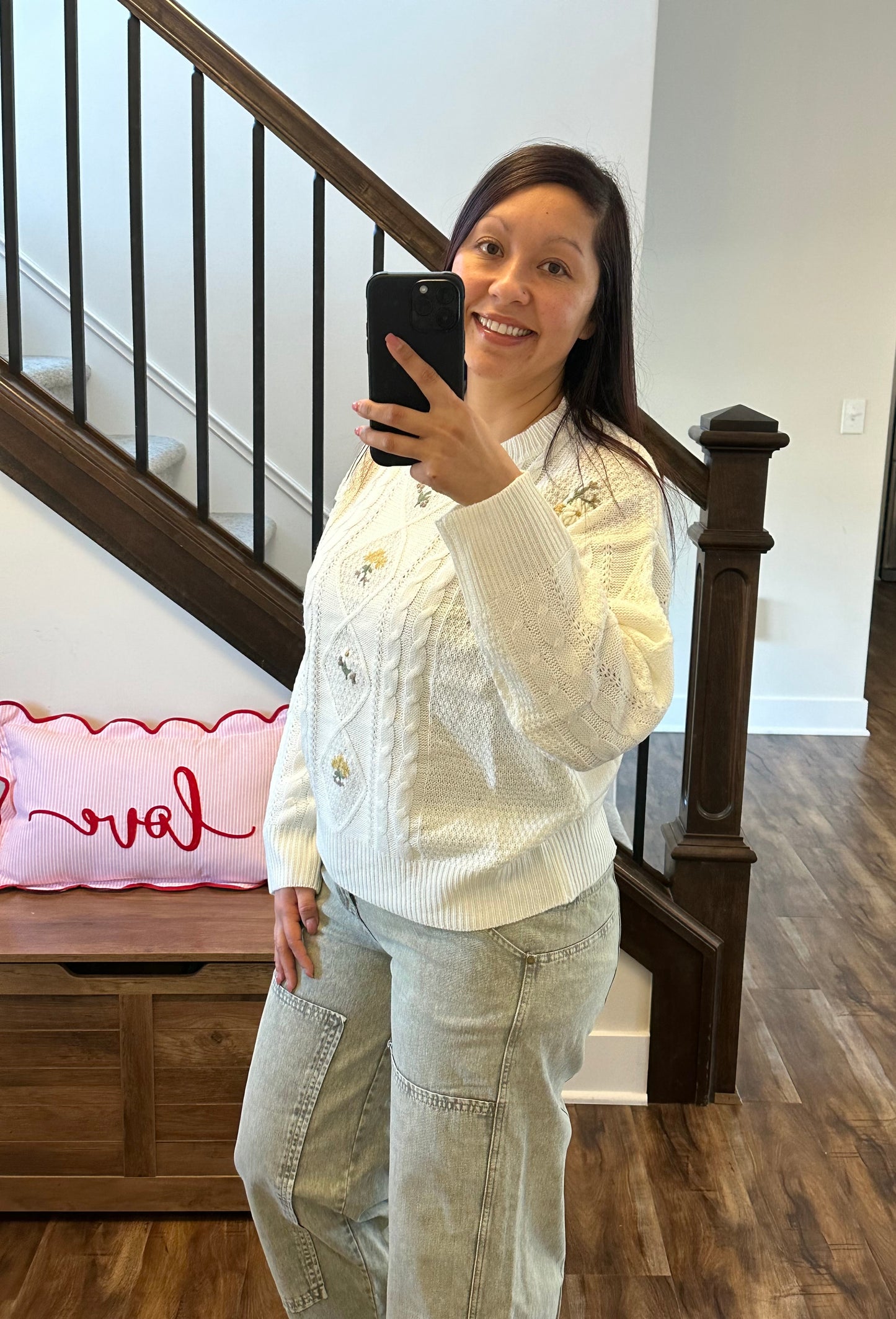 Blossom & Braided Sweater