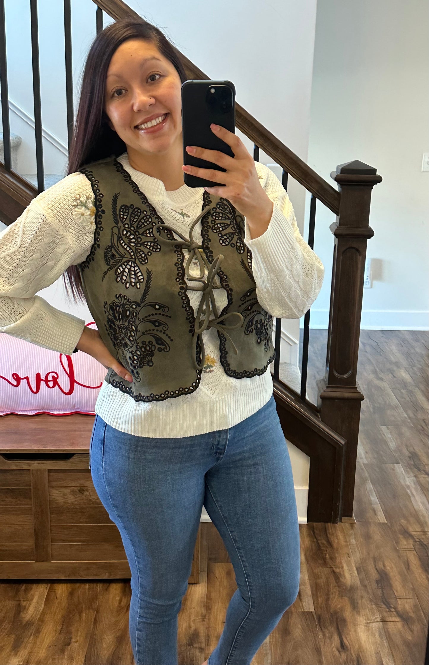 Blossom & Braided Sweater