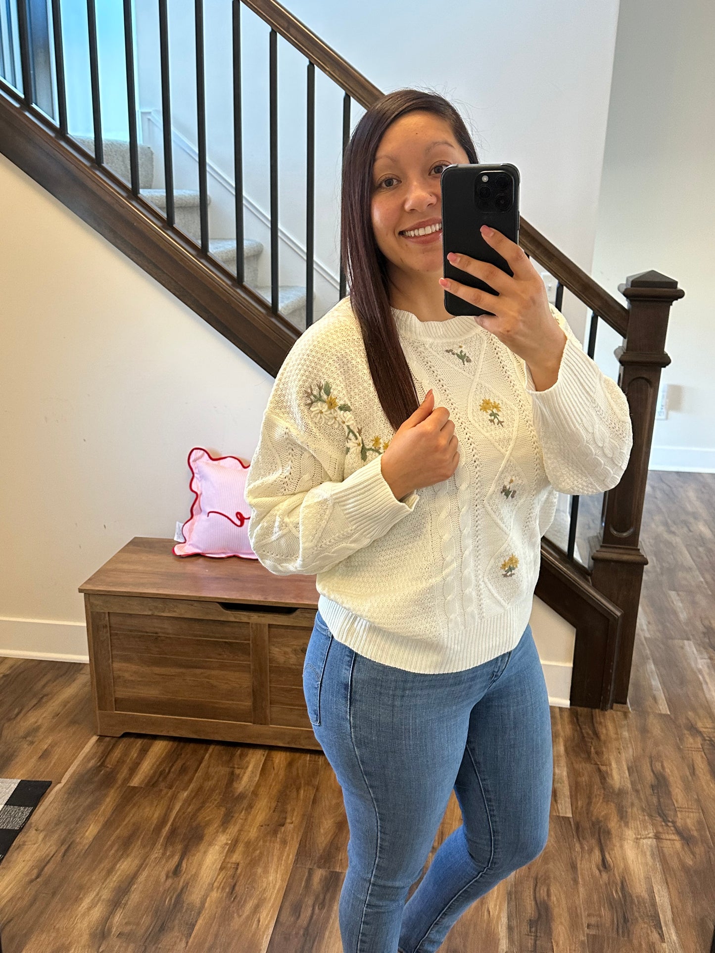 Blossom & Braided Sweater