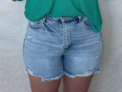 High Rise Light Shorts