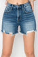 High-Rise Distressed Shorts