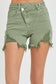 High-Rise Olive Shorts