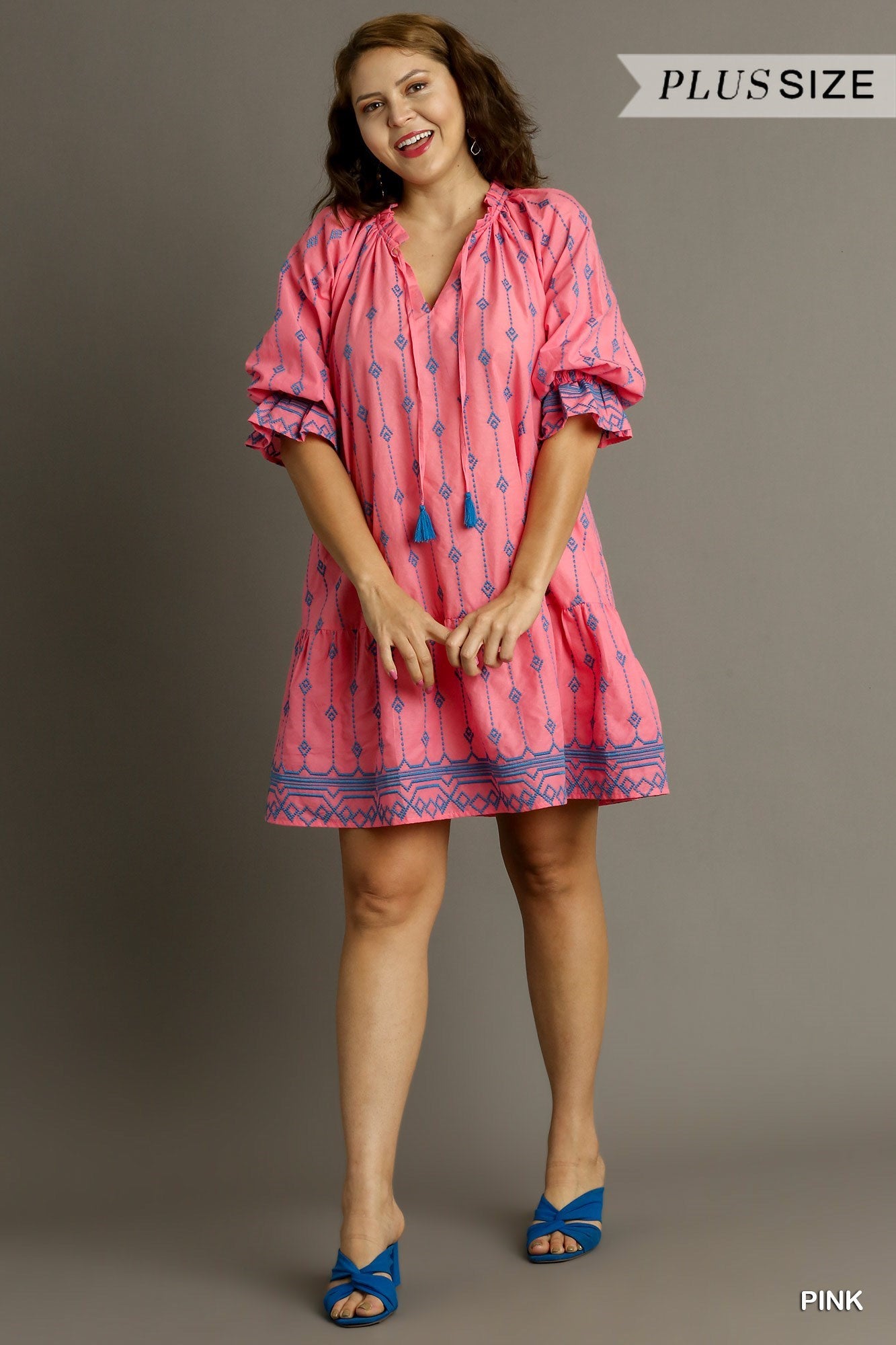 Tulum Breeze Embroidered Tiered Dress