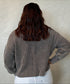 Washed Collared Henley Sweater
